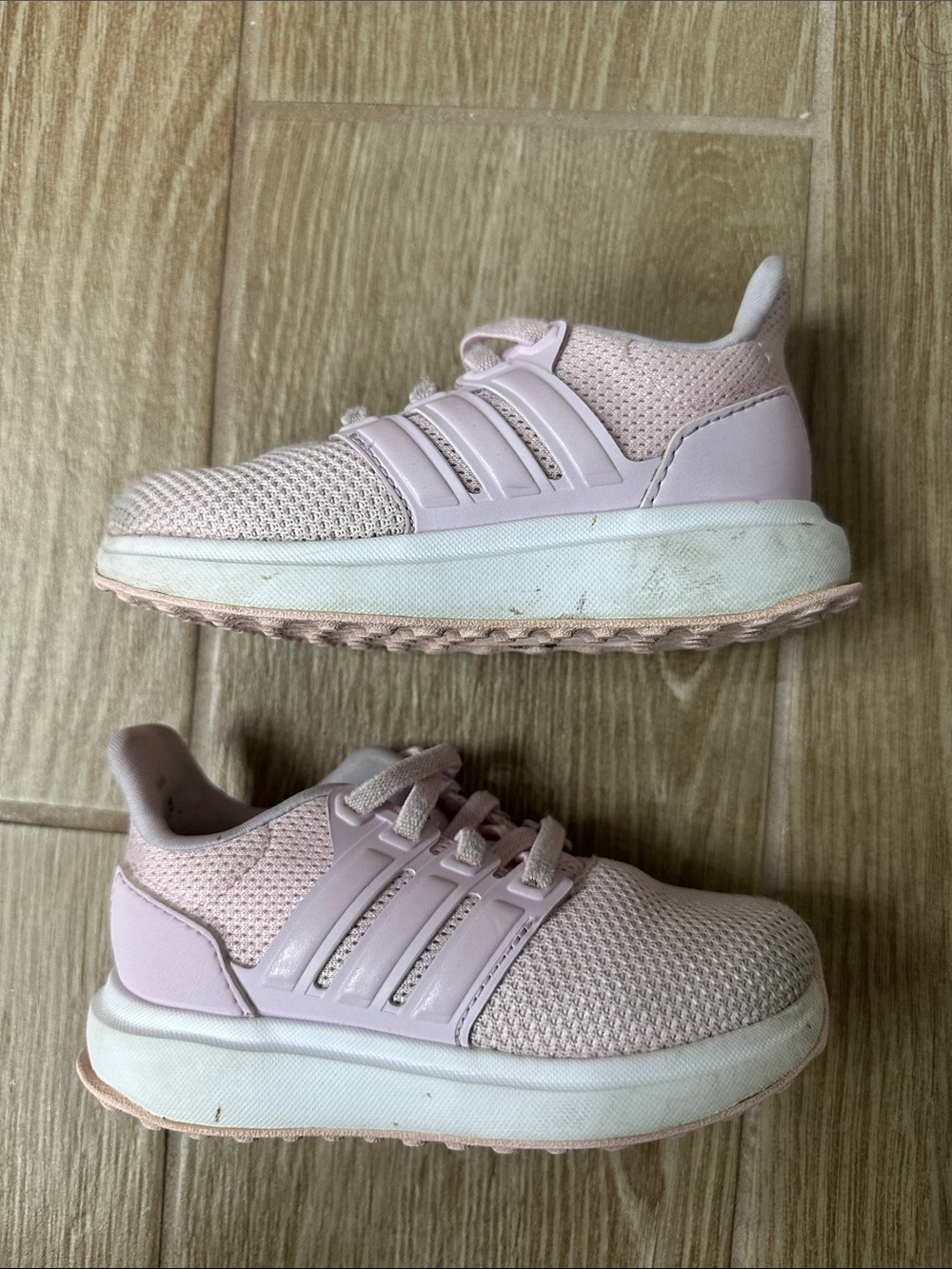 adidas Light Pink Lace-Up Sneakers